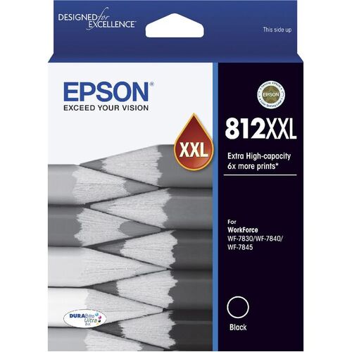 Epson Genuine 812XXL Extra High Capacity Ink Cartridge - Black