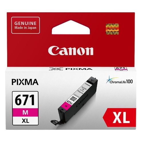 Canon Genuine CLI671XL Magenta Ink Cartridge High Yield - Magenta