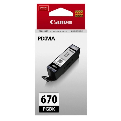 Canon Genuine PGI670 Black Ink Cartridge - Black