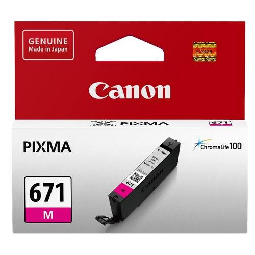 Canon Genuine CLI671 Magenta Ink Cartridge - Magenta