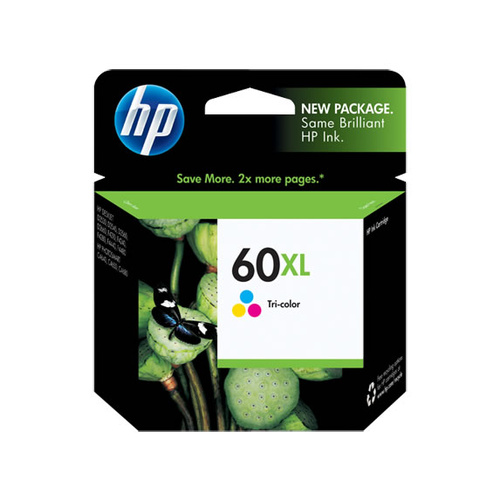 HP 60 HP Genuine Ink Cartridge High Yield COLOUR - Gst Include invoice Supplied