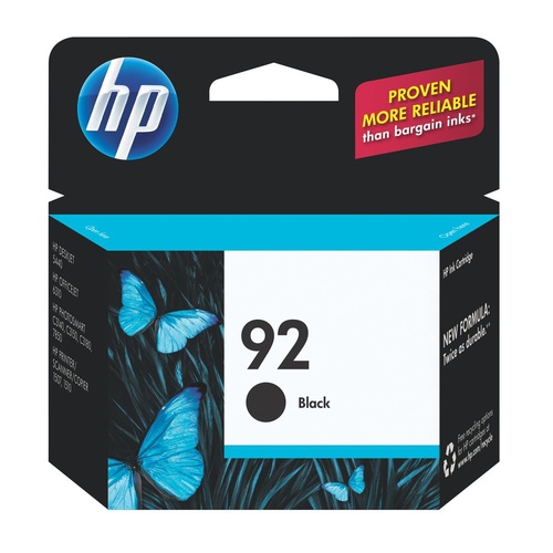 HP Genuine 92 Black Ink Cartridge - Gst Include invoice Supplied