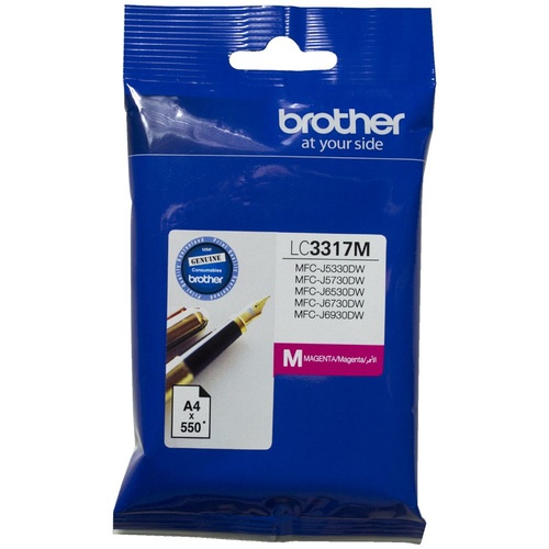 Brother Genuine LC 3317 M Magenta Ink Cartridge