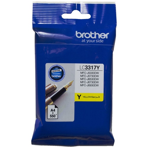 Brother Genuine LC 3317 Y Yellow Ink Cartridge
