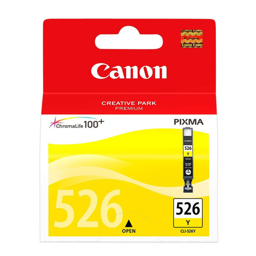 Canon Genuine CLI-526 Yellow Ink Cartridge - Yellow 