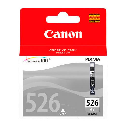 Canon Genuine CLI-526 Grey Ink Cartridge - Grey 