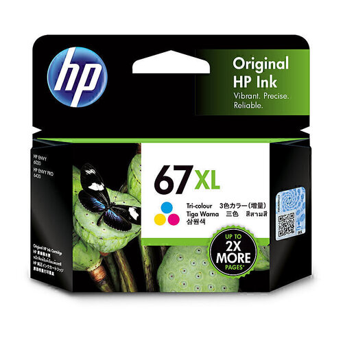 HP Genuine 67XL ink Cartridge High Yield - Tri-Colour
