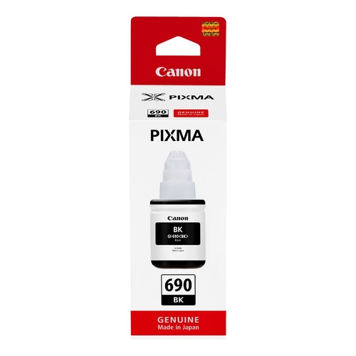 Canon Genuine GI690 Black Ink Bottle - Black