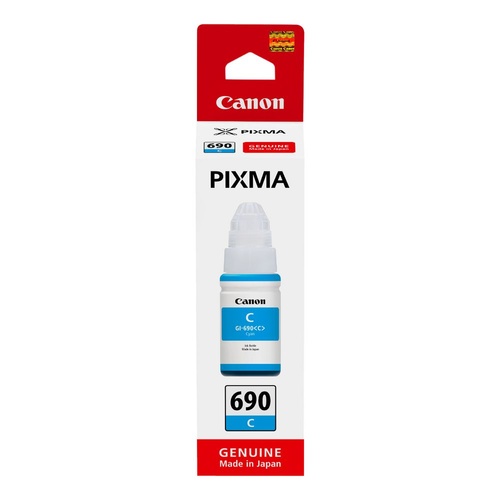 Canon Genuine GI690 Cyan Ink Bottle - Cyan 