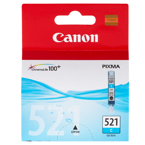 Canon Genuine CLI-521C Cyan Ink Tank - Cyan