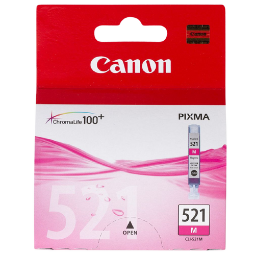 Canon Genuine CLI-521M Magenta Ink Tank - Magenta