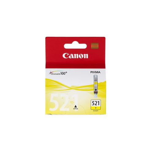 Canon Genuine CLI-521Y Yellow Ink Tank - Yellow 
