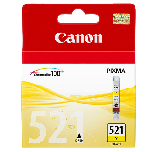 Canon Genuine CLI-521Y Yellow Ink Tank - Yellow