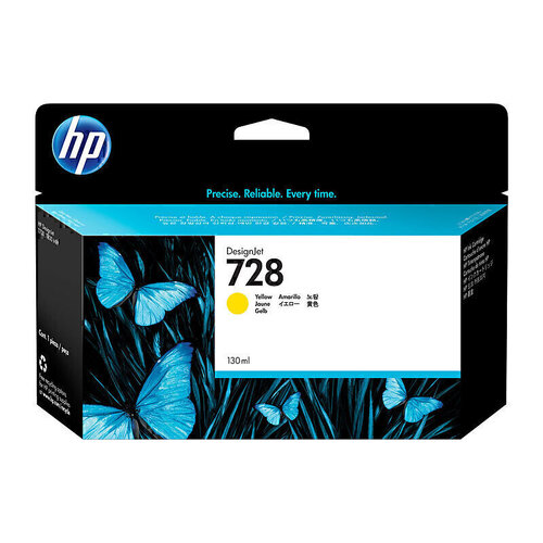 HP Genuine Design Jet 728 Ink Yellow 130ml - HPF9K15A