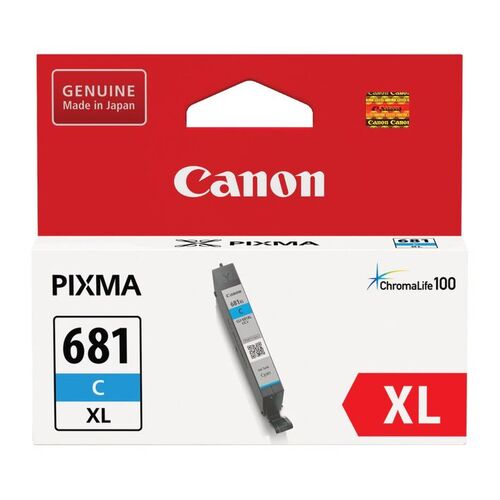 Canon Pixma Genuine 681XL Ink Cartridge - Cyan