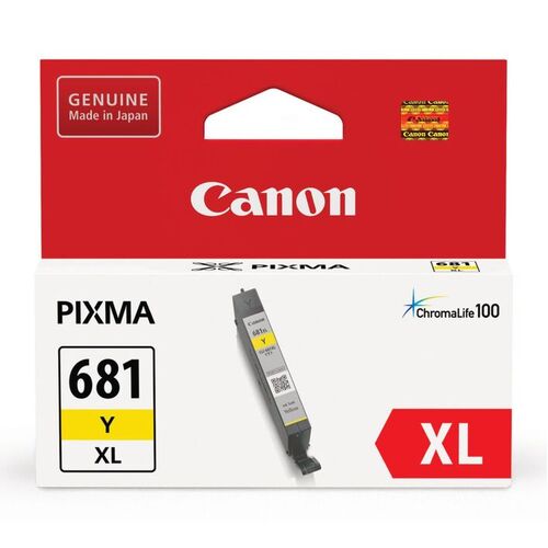 Canon Pixma Genuine 681XL Ink Cartridge - Yellow