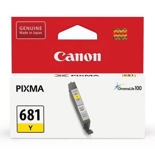Canon Genuine CLI-681 Yellow Ink Cartridge - Yellow