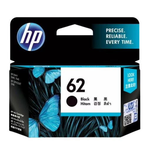 HP Genuine 62 Black Ink Cartridge - Gst Include invoice Supplied