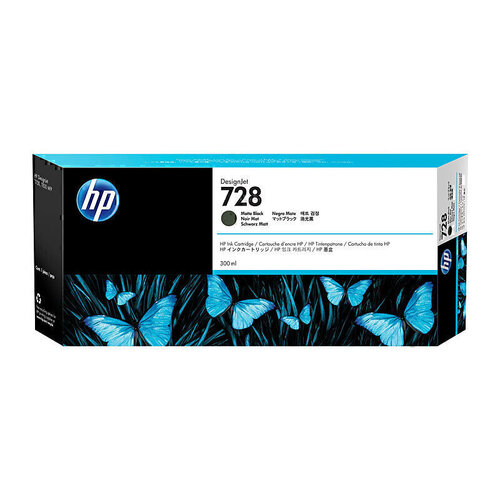 HP Genuine Design Jet 728 Ink Matte Black - HI728MB