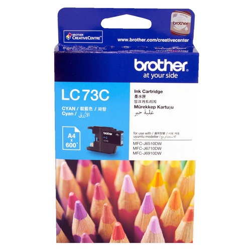 Brother 73 Cyan Ink Cartridge - Genuine 