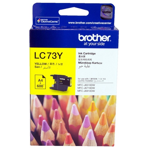 Brother LC73 Yellow Ink Cartridge