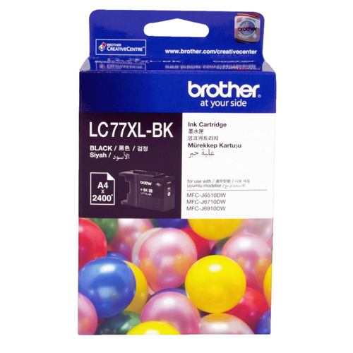 Brother Genuine 77XL Ink Cartridge LC77XLBK - Black 
