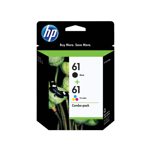 HP Genuine 61 Combo Ink Cartridge Pack Black + Tri-Colour