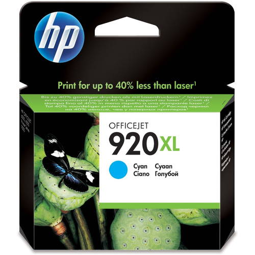 HP Genuine 920XL Cyan Ink Cartridge - Gst Include invoice Supplied