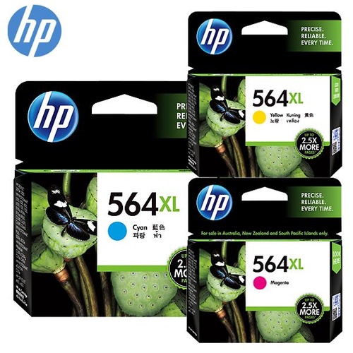HP 564XL Genuine Ink Cartridge SET 3 (Cyan,Magenta,Yellow) High Yield - Gst Include invoice Supplied