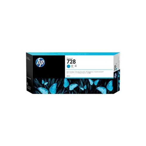 HP Genuine Design Jet 728 Ink Cyan 300ml - F9K17A