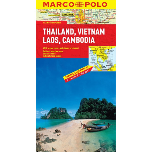 Marco Polo Map Thailand VIietnam Laos Cambodia