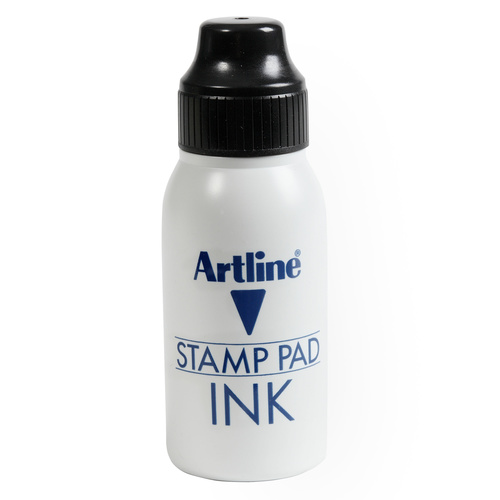Artline Stamp Pad Inks 50CC Stamp Pad Ink Refill - Black
