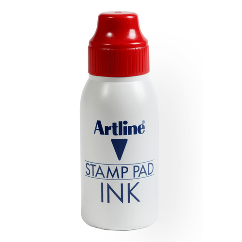 Artline Stamp Pad Inks 50CC Stamp Pad Ink Refill - Red