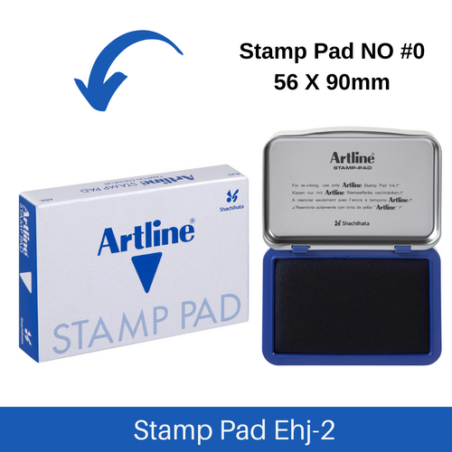 Artline Stamp Pad EHJ-2 Stamp Pad SIZE #0 - Blue