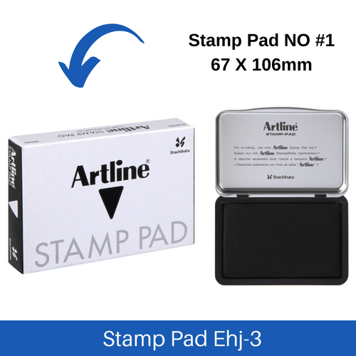 Artline Stamp Pad EHJ-3 Stamp Pad SIZE #1 - Black