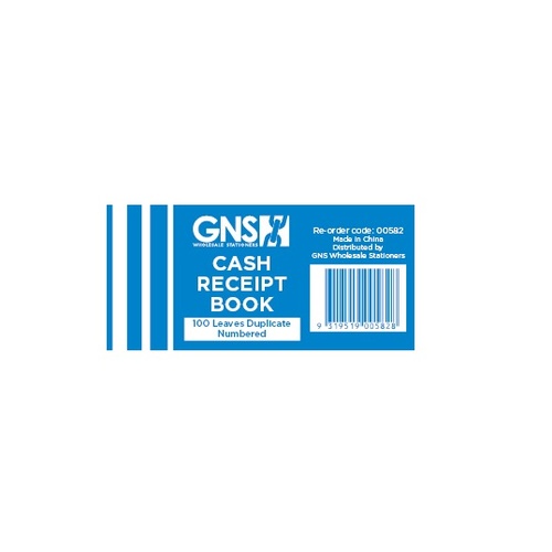 GNS 582 Cash Receipt Book Duplicate Midget 100 Leaf