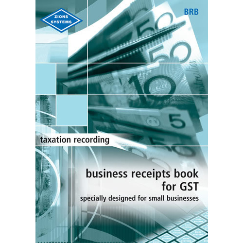 Zions Business Receipt Book For GST - BRB