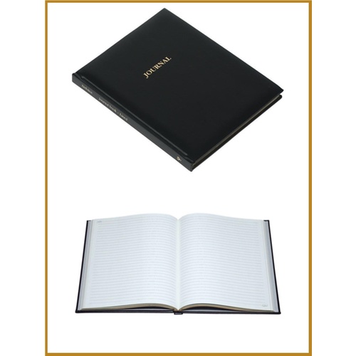 Debden 2900.U99 Book Journal Black Pu Lined Gold Blocked