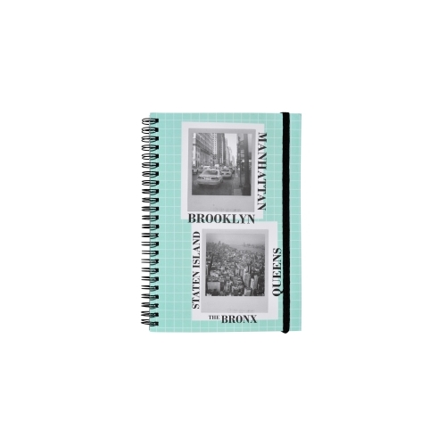 Urban By Modena Spiral Notebook A5 Paper 5 Subject 200 pages - Woodland
