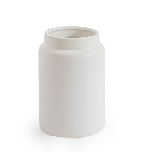 Ceramic Dimi Matte Vase 17cmx25cm - White