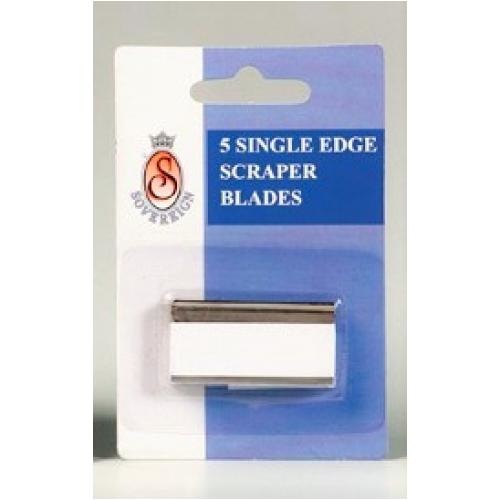 Sovereign Blade Scraper Safety Single Edge - 5 Pack