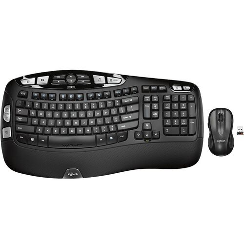 Logitech Wave Wireless Keyboard and Mouse Combo MK550 - Black 