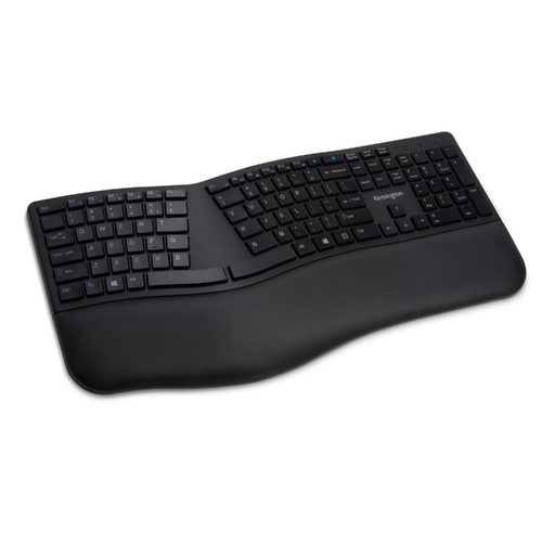 Kensington Dual Wireless Ergo Desktop Keyboard - Black K75406US