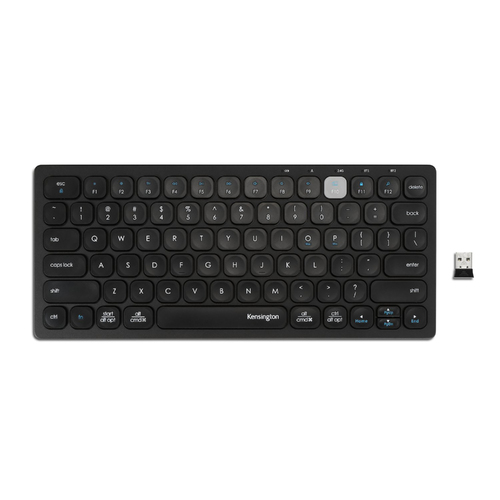 Kensington Multi-Device Dual Wireless Compact Keyboard - Black
