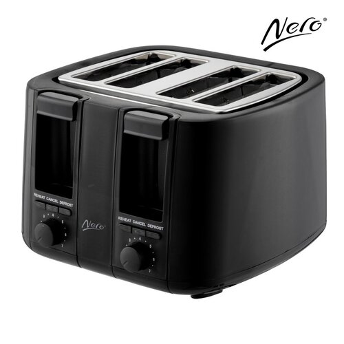 Nero 4 Slice Toaster - Black