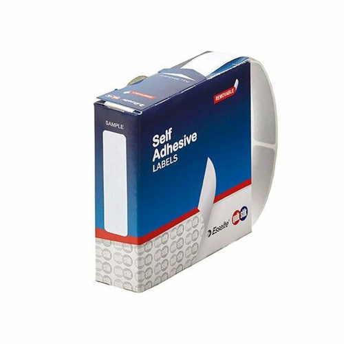 Quik Stik RECTANGLE White Label Dispenser 13X49mm Box Of 550 Labels 80135RR - 24311
