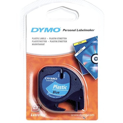 Dymo Letratag Label Tape Plastic - Ultra Blue