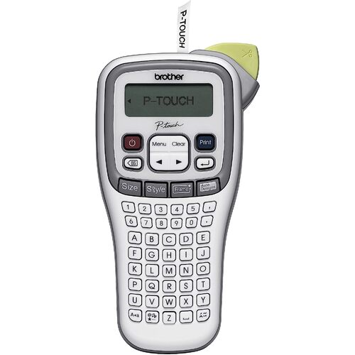 Brother P-Touch Label Maker Printer PT-H105 Handheld Up to 12mm Labels - White/Grey