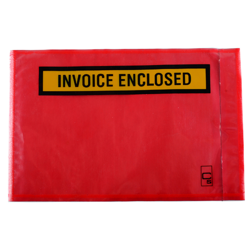 Cumberland Labelope Packaging Envelope Packing Slip/Invoice Enclosed RED 165 x 115mm OL300IE - 1000 Pack