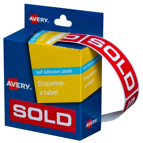 Avery Dispenser Labels SOLD 19X64mm (250 Labels) - 937307